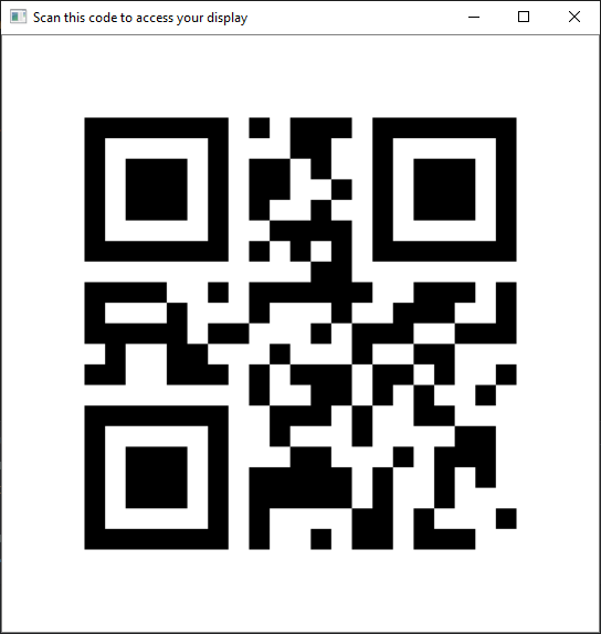 Example QR code screenshot